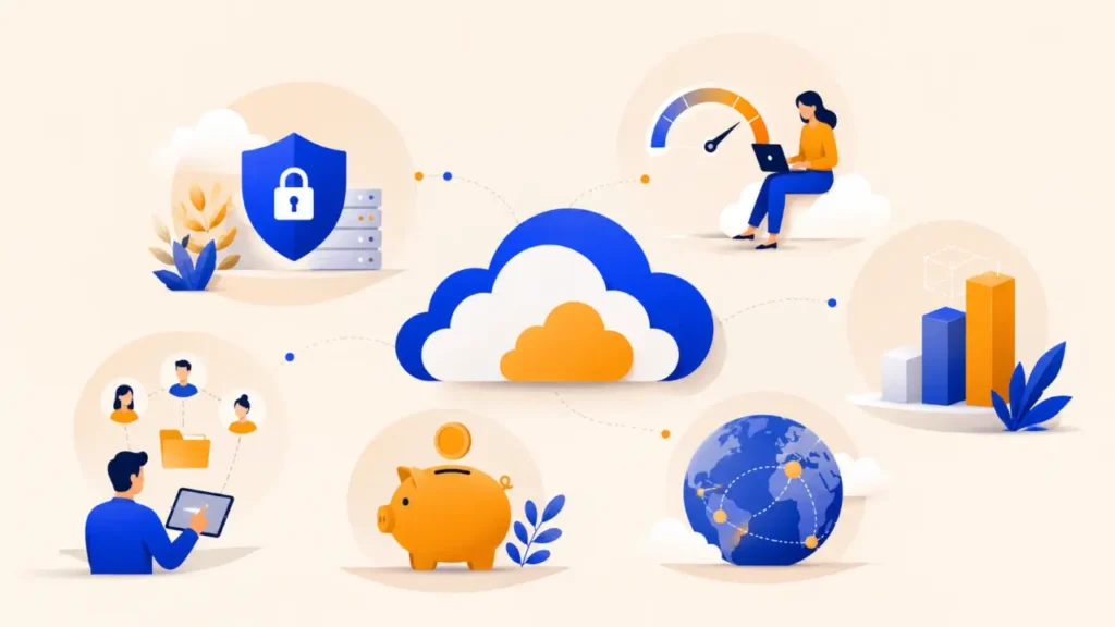 Illustration : avantages cloud computing