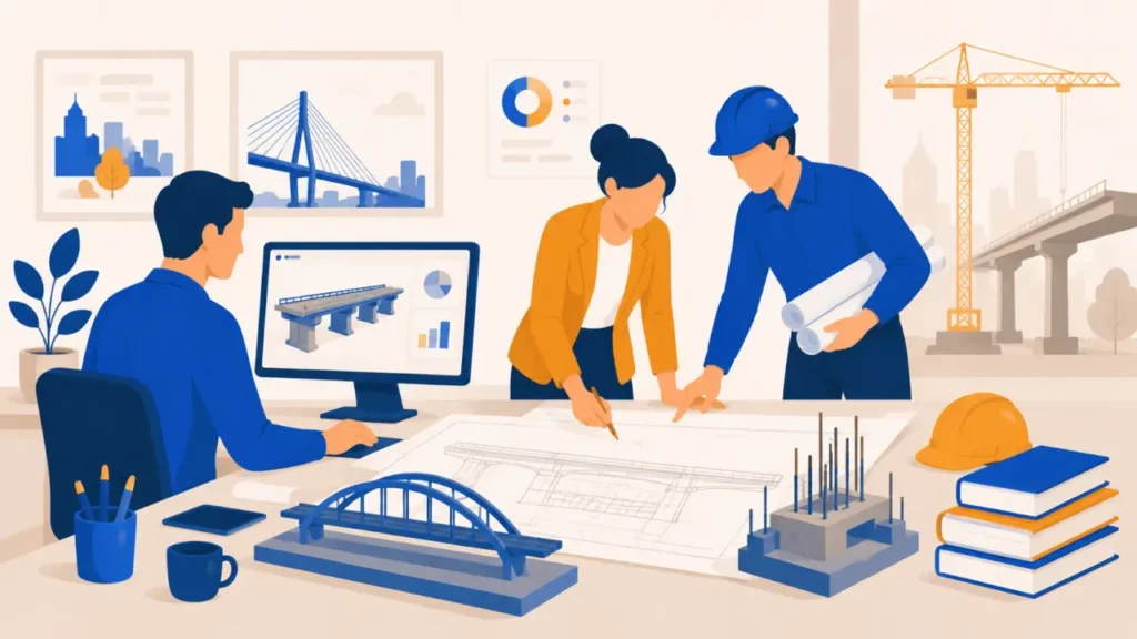Illustration : Bureau d'étude génie civil