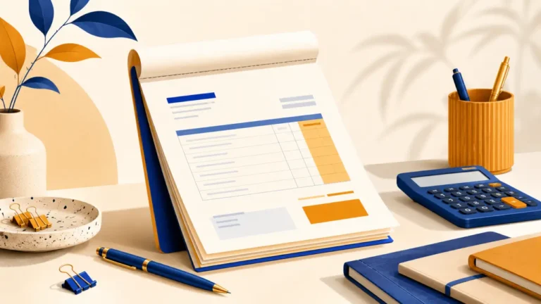 Illustration : Carnet de facture