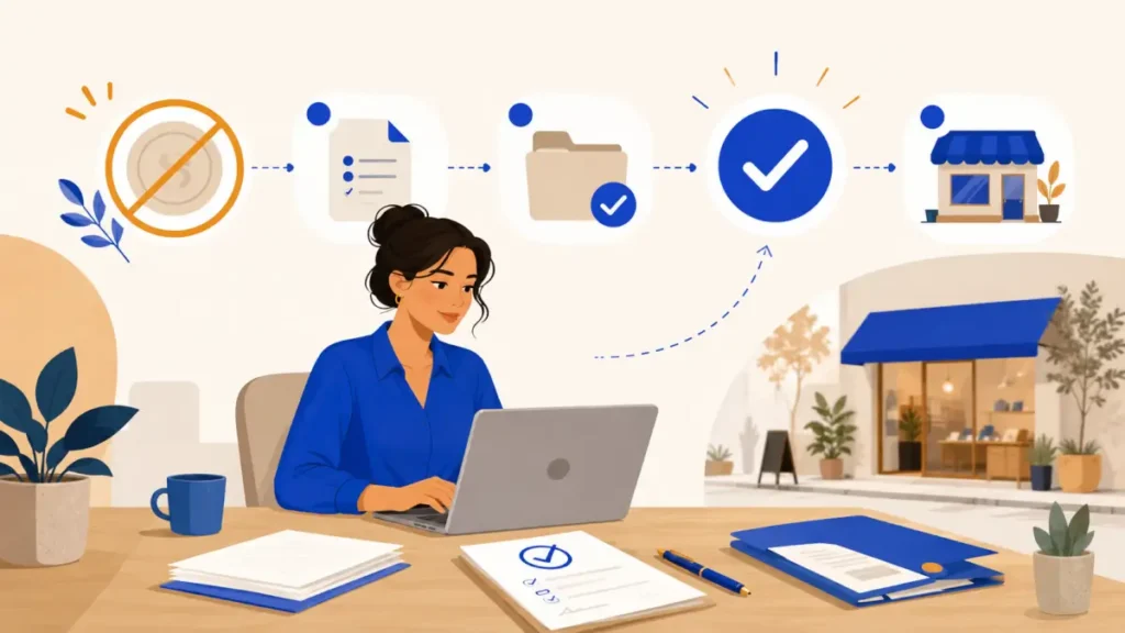 Illustration : creation micro entreprise gratuite