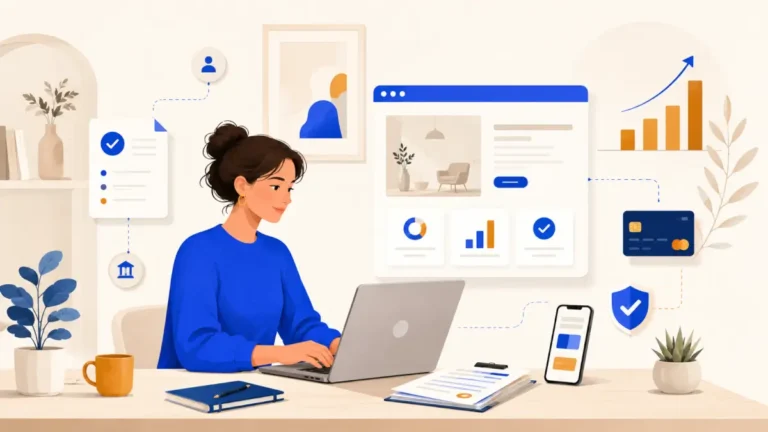 Illustration : creer une micro entreprise en ligne