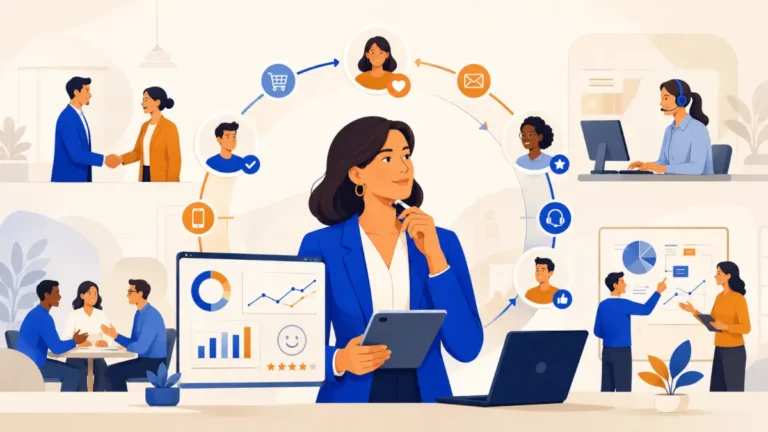 Illustration : directeur experience client