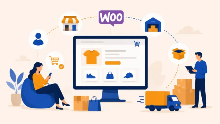 Illustration : dropshipping woocommerce