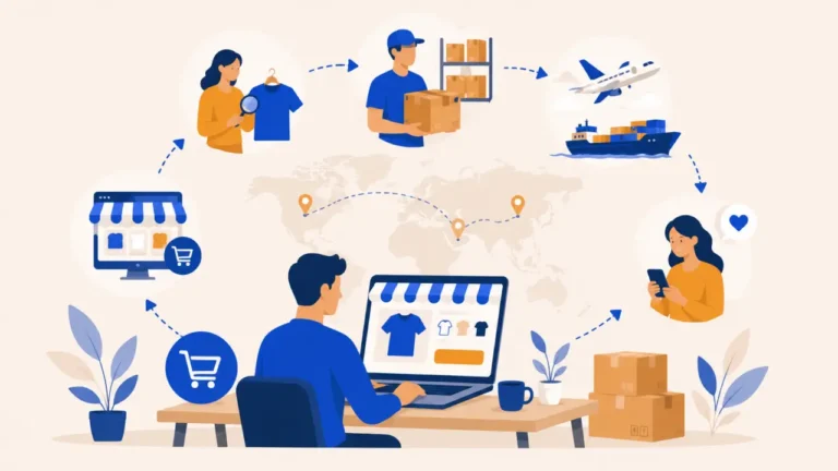 Illustration : faire du dropshipping