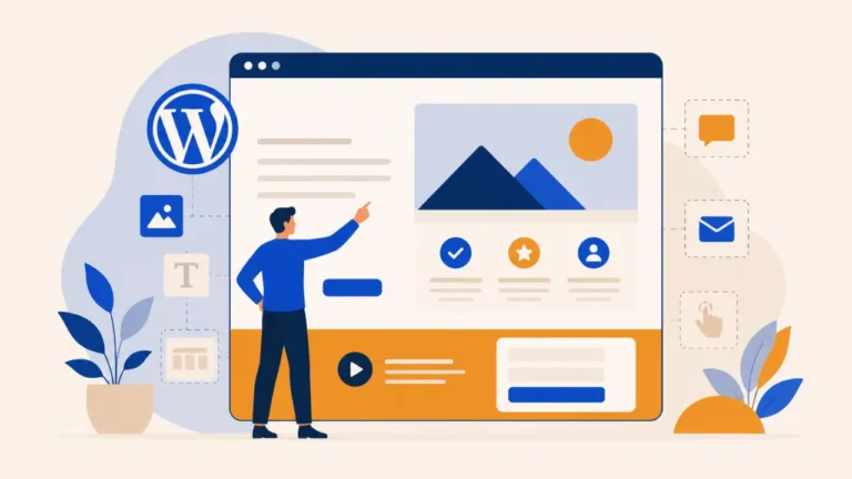 Illustration : Landing page WordPress efficace