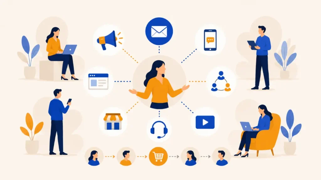 Illustration : le marketing multicanal