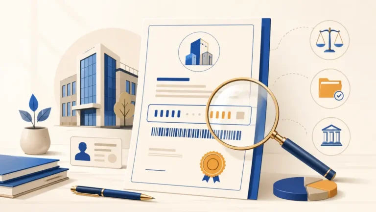 Illustration : Numéro d'immatriculation d'une entreprise