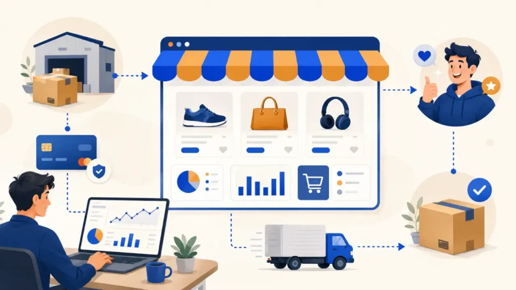 Illustration : shopify dropshipping
